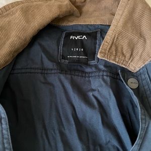 Mens light weight RVCA Corduroy collar jacket